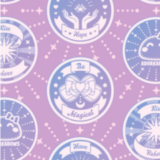 Purple & Pink Positive Motto Challenge Coin Pattern Products
